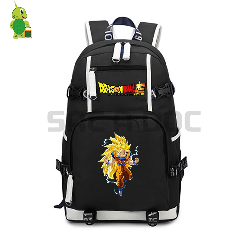 Dragon Ball Супер школьные сумки для подростков девочек мальчиков Супер Saiyan Goku Ssj3 рюкзак для ноутбука большой емкости дорожные сумки на плечо