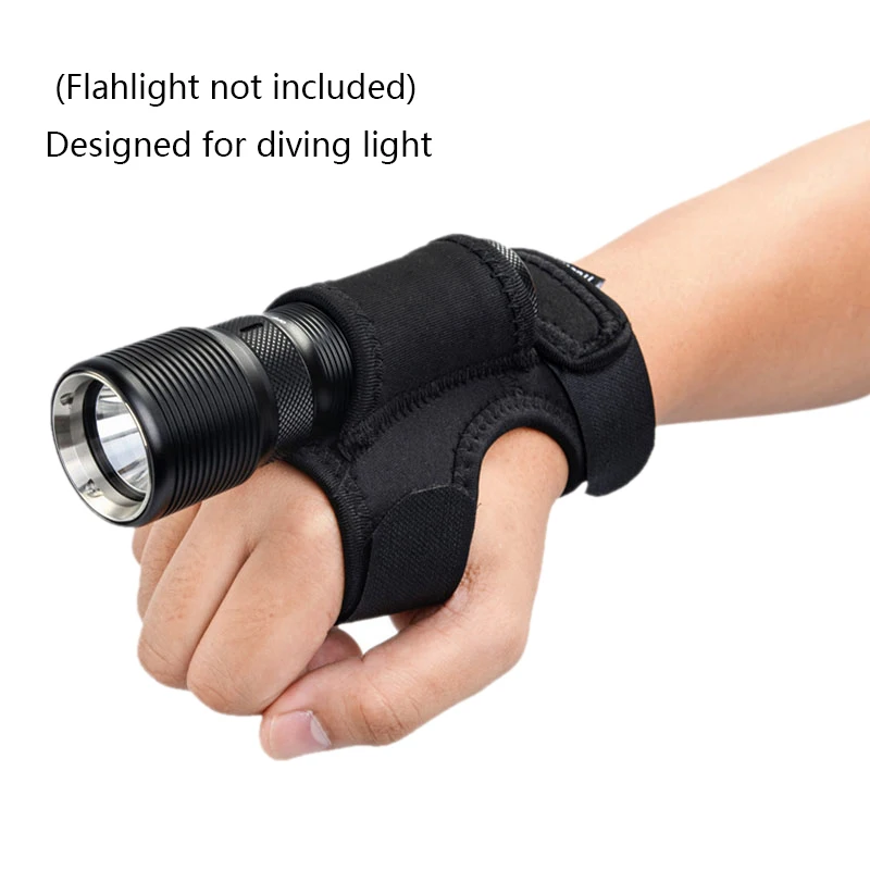 

Fishing gloves Hands-Free Illuminator Flashlight Holster on Wrist or Portable Arm Holder Fishing Diving Flashlight Hunting