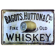 [Mike86] bagots изысканные старый виски жестяная вывеска Арт Декор на стену для дома кафе бар старинная металлическая пластина A-37 заказ смешивания 20*30 см