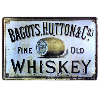 

[ Mike86 ] Bagots Fine Old Whiskey Tin sign Art wall decor Home Cafe Bar Vintage Metal Plaque A-37 Mix order 20*30 CM