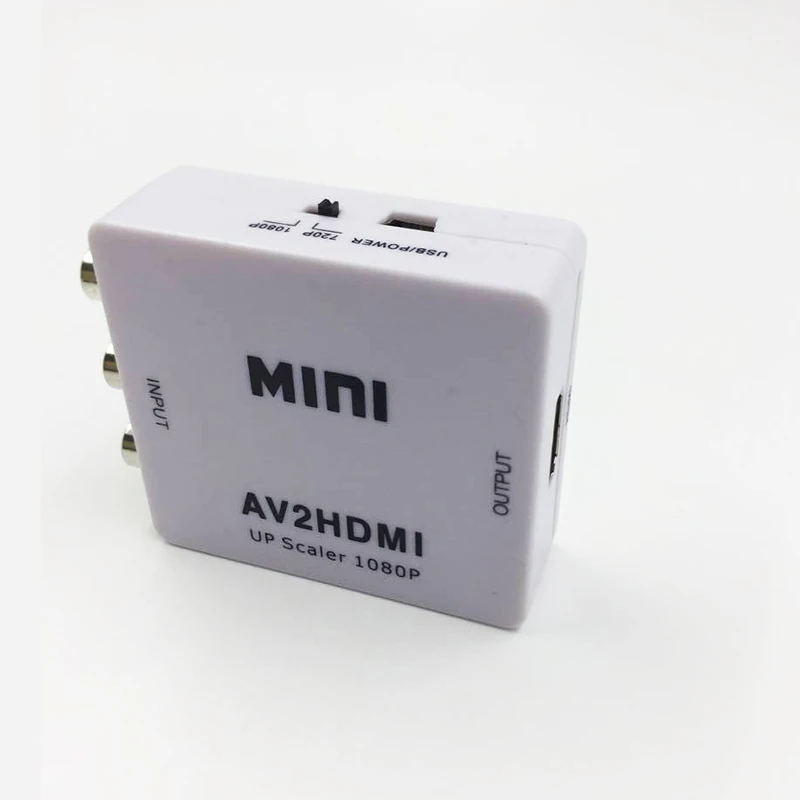 Baolyda мини AV к преобразователь видеосигнала HDMI коробка AV2HDMI RCA AV HDMI cvbs к HDMI адаптер для HD ТВ PS3 PS4 ПК DVD XBox проектор