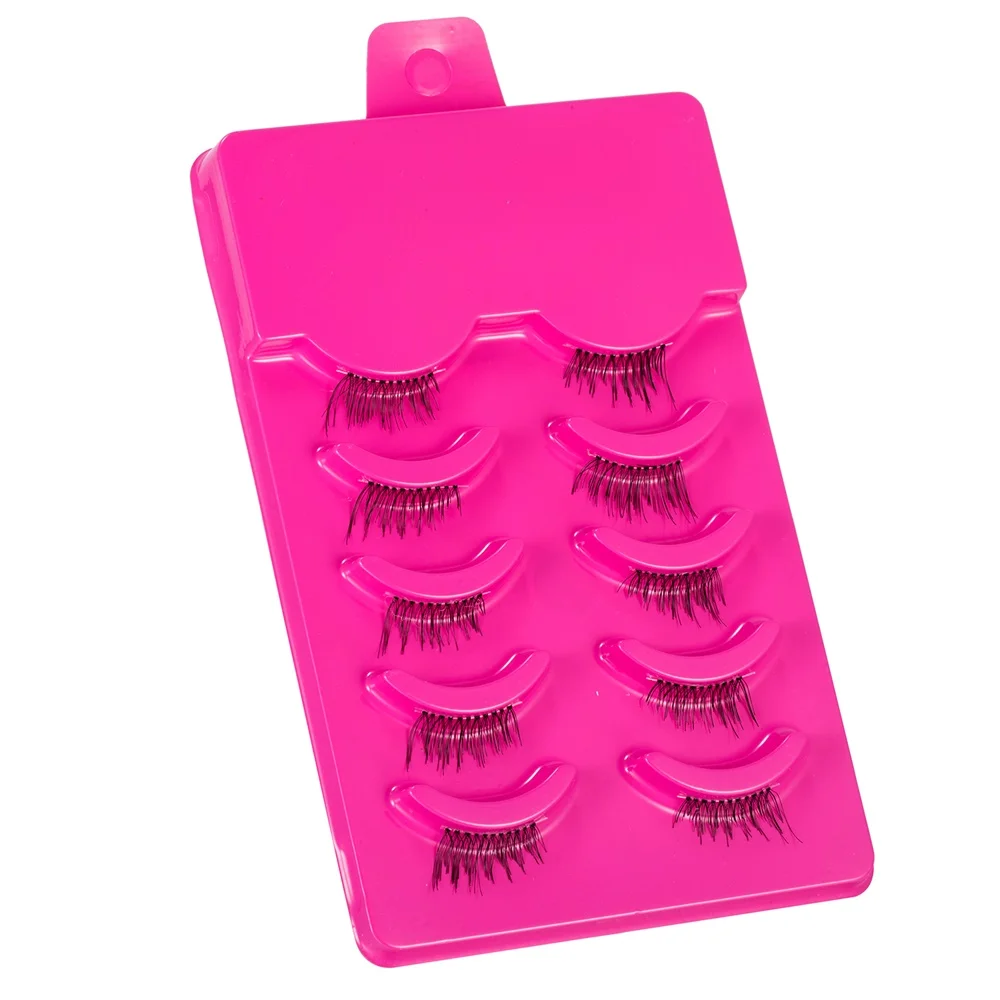 

5 Pairs/Set Handmade Thick Natural Long Partial Half False Eyelashes Fake Eye Lashes Tools