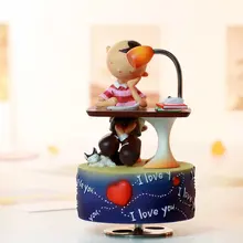 Вращающиеся украшения miss you музыкальная шкатулка светящаяся лампа креативный подарок на день рождения