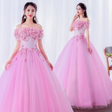 Новое Розовое милое платье с вырезом лодочкой длиной до пола для девушек, женщин, принцесс, подружки невесты, вечерние платье для выпускного вечера, платье