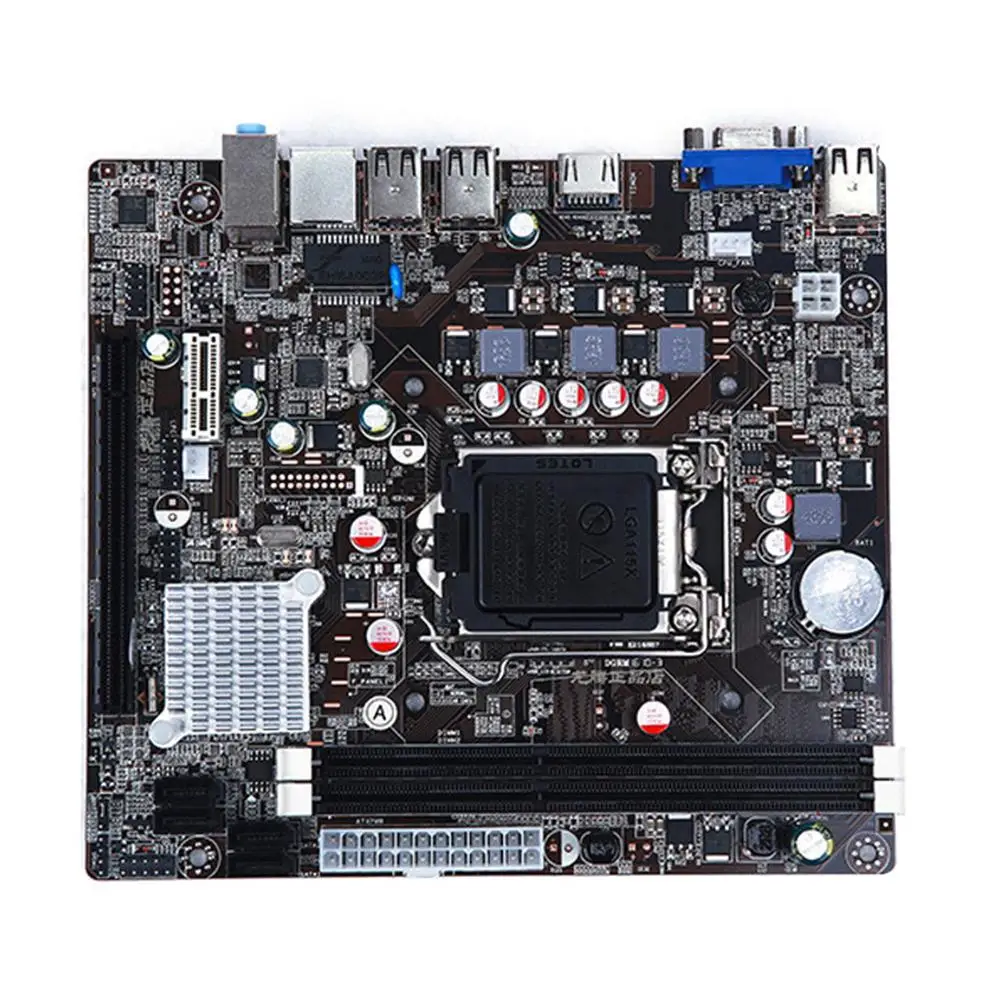 

10USB 1155Pin DDR3 Main Board Motherboard for i3 i5 Intel H61 Dual/Quad Core CPU Good quality