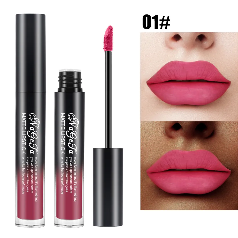 as the picture shows Новое нижнее белье для губ Matte Liquid губная помада Водонепроницаемая Gloss Makeup 10 оттенков для макияжа maquillajes para mujer matte#05 - Цвет: as the picture shows