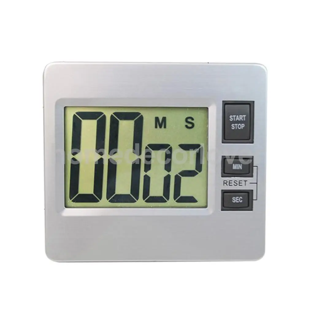 

Digital LCD Bathroom Kitchen Wall Alarm Clock Countdown Up Set-up Timer Watch for Spa Sports Cooking Baking Racing Homework