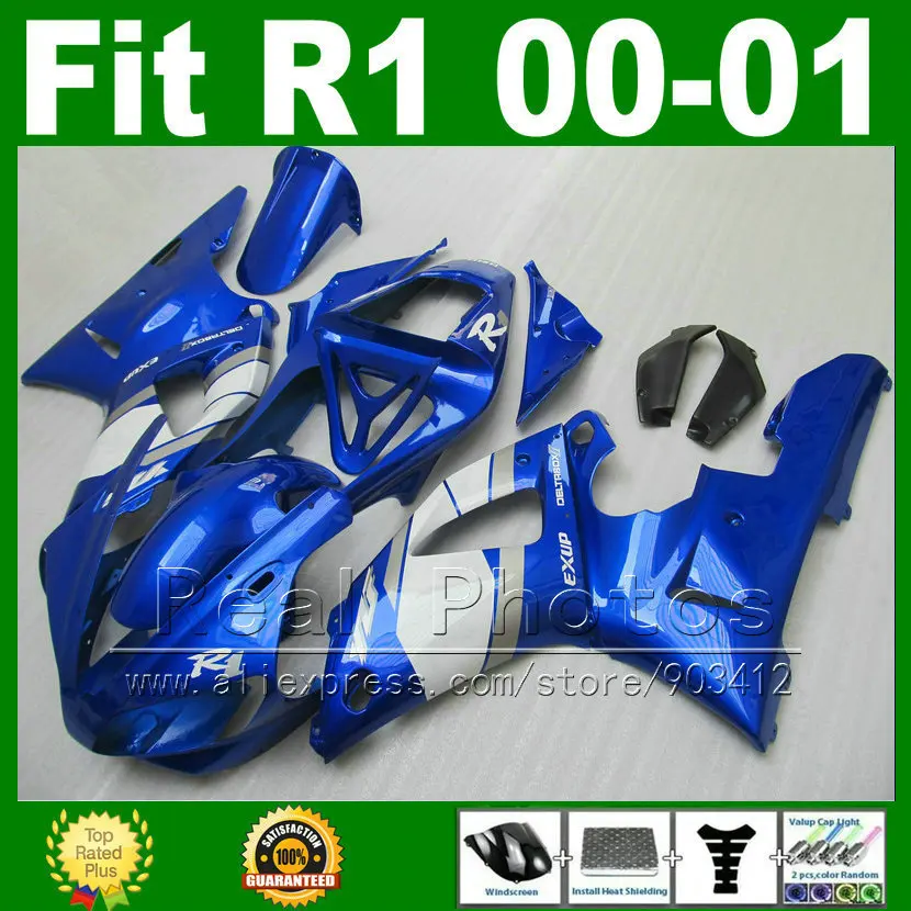 

Same as you seeing fairings for YAMAHA YZF R1 2000 2001 fairing kit YZFR1 00 01 1000 YZF-R1 bodywork kits plastic parts M9B7
