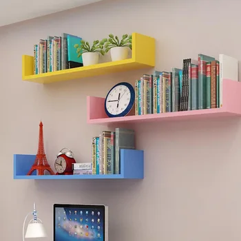 

Storage Holders & Racks storage rack panel wall mounted wall shelf organizer shelves living room wall rack bookcase 50*25*15 cm