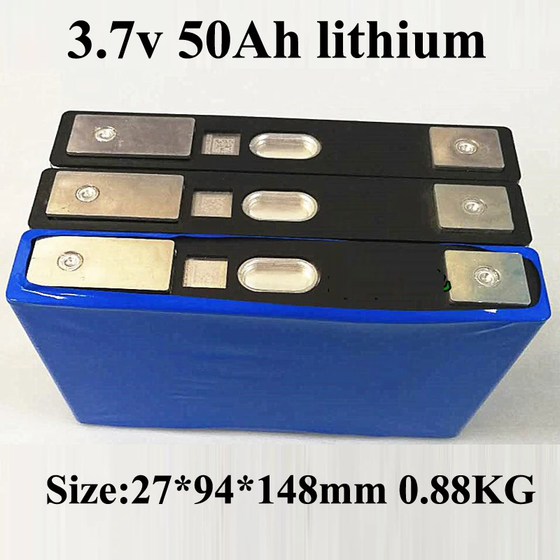 3 шт. 3,7 в 50Ah батарея литий-ионная 50ah батарея для DIY lifepo4 12 V батарея 24 v 36 V 50ah электрический самокат высокой мощности