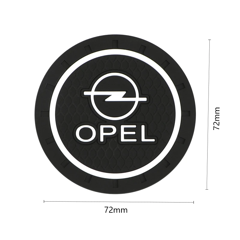 1 шт. автомобильный Стайлинг ПВХ нескользящий coaster коврик чехол для Opel Zafira a b Astra h g j k f Mokka Corsa b c d Vectra Insignia аксессуары