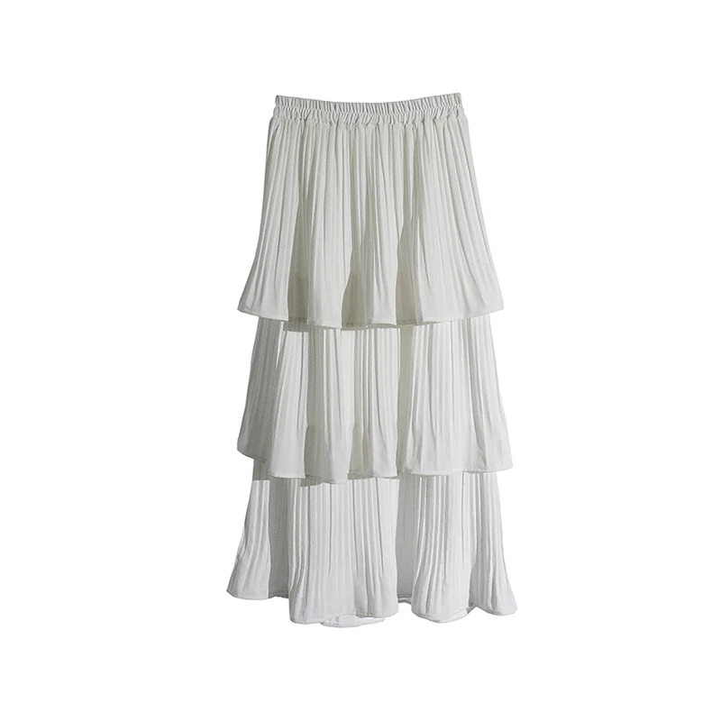 Летняя новая модная Тюлевая юбка плиссированные юбки-пачки женские Лолиты подружек невесты винтажная миди юбка J257