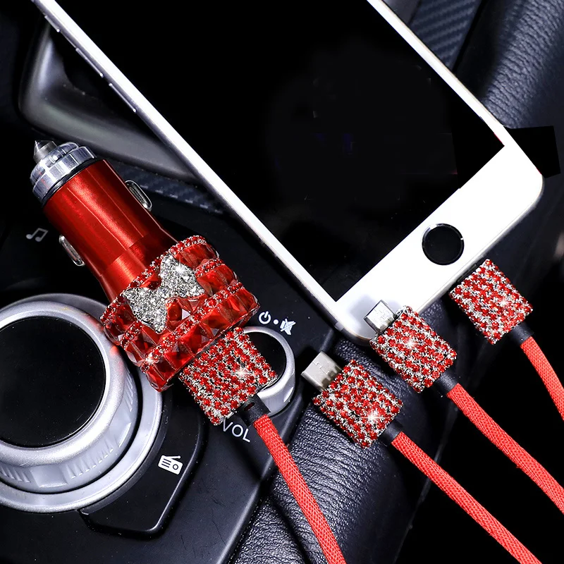 USB-Car-Charger-For-Mobile-Phone-Tablet-GPS-Fast-Charger-3-in-1-Charger-Cable-Data-Line-6