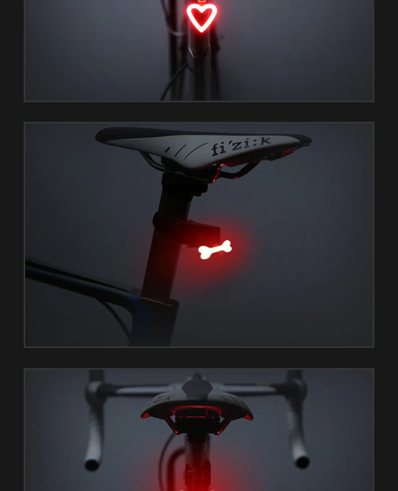 Perfect Multi Lighting Modes Bicycle Light USB Charge Led Bike Light Flash Tail Rear Bicycle Lights for Mountains Bike Seatpost 15