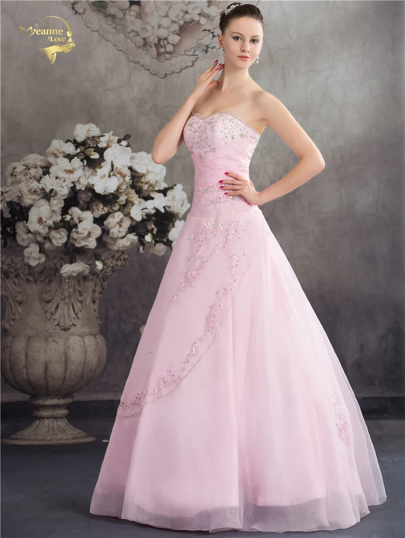 Quinceanera dresses Classical Style Sweetheart Blue Pink A Line Embroidery Ball Gown Sleeveless Vestido De Debutante