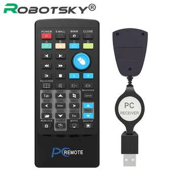 

USB Media IR Wireless Mouse Remote Control Controller USB Receiver For Loptop PC Computer Center Windows Xp Vista