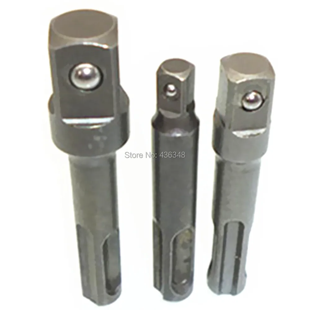 Buy 3x Sds Plus Impact Power Socket Extension Set 1/4