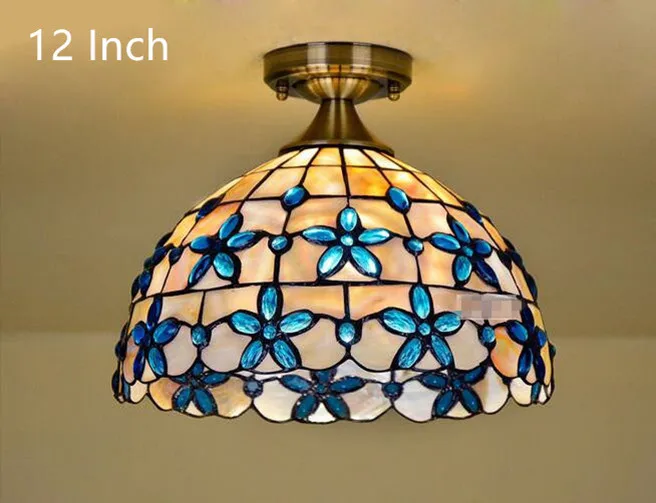 Blue Lilac Ceiling Light 16