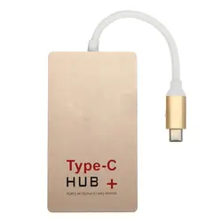 USB 3.1 Тип-C отложным воротником 4 К HDMI USB 3.0 хаб USB-C концентратора