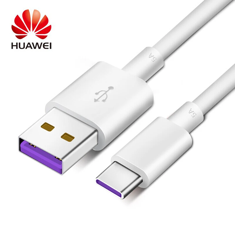 Huawei оригинальный кабель Supercharge Type C Mate 9 10 20 Pro P10 Plus P20 Honor V10 5A быстрое зарядное