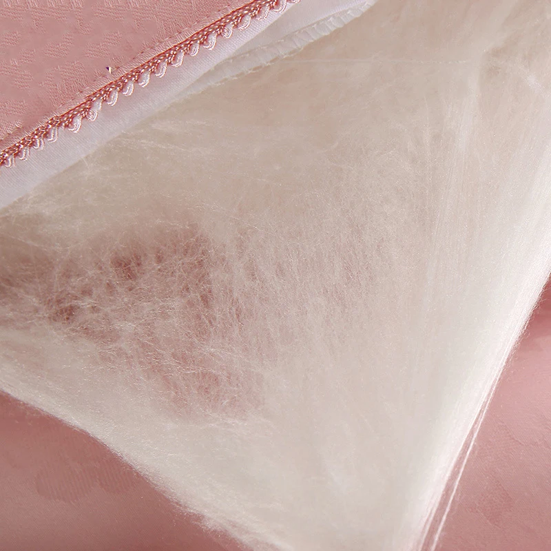 Шелк тутового шелкопряда одеяла натуральный шелкопряда одеяло белый одеяло розовый весна лето осень зима четыре сезона