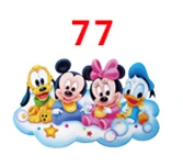 77 30 шт мультфильм персонаж плоское украшение из смолы PR 11 - Цвет: 77