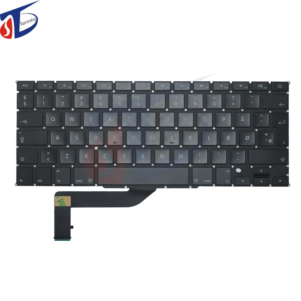 new original Denmark DK keyboard for font b macbook b font pro 15 4 retina A1398