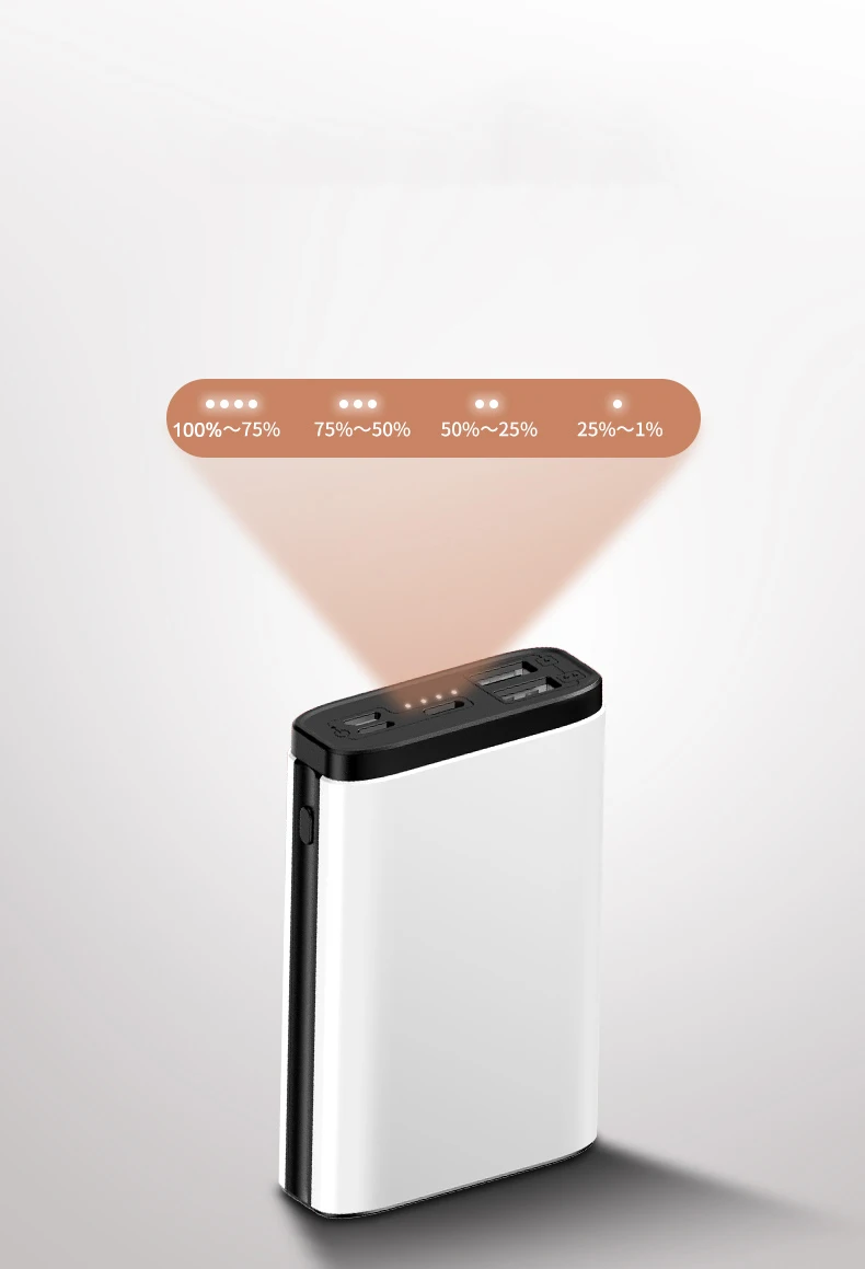 SOODOO power Bank для Xiaomi Mini Pover Bank 10000 мАч портативная внешняя батарея для телефона зарядное устройство для iPhone X huawei P20 PoverBank