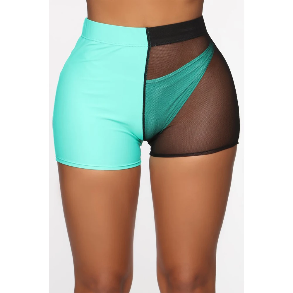 Women See Through Hot Shorts Transparent Shorts Mesh Sheer Mesh Underwear Bikinis