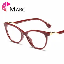 Новинка, оправа для очков, очки кошачий глаз, пластиковая оправа, прозрачные линзы, женские Брендовые очки, черные, красные очки, оправа, тренд