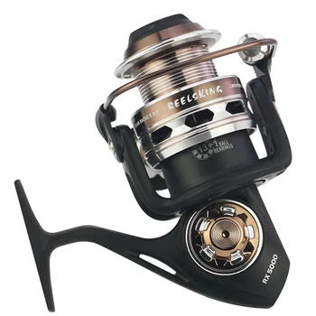

Metal Fishing Reel Fishing Carbon Cloth Brake Anti-sea 13+1 BB RX5000-9000 Fishing Reel Tackle High Quality Wheel