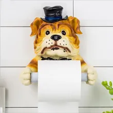 Por Dog Bathroom Accessories Creative Toilet Paper Towel Rack Simulation Dog Tissue Storage Organizer Box Bathroom Accessories Products