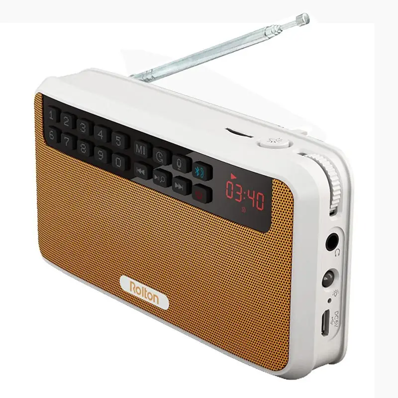 Yellow Стерео портативные мини Bluetooth колонки беспроводные Hands Free с fm-радио Поддержка TF карты воспроизведения и рекордер и фонарик - Цвет: Yellow