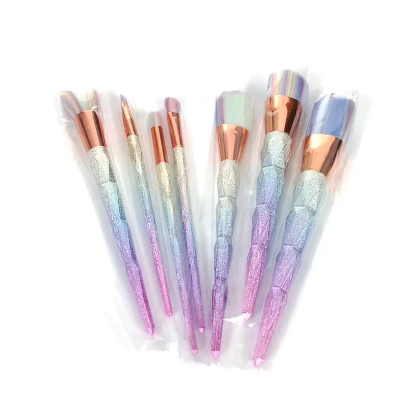 Набор кистей для макияжа в форме алмаза 7 шт.|brush kit|makeup brush setbrush set |