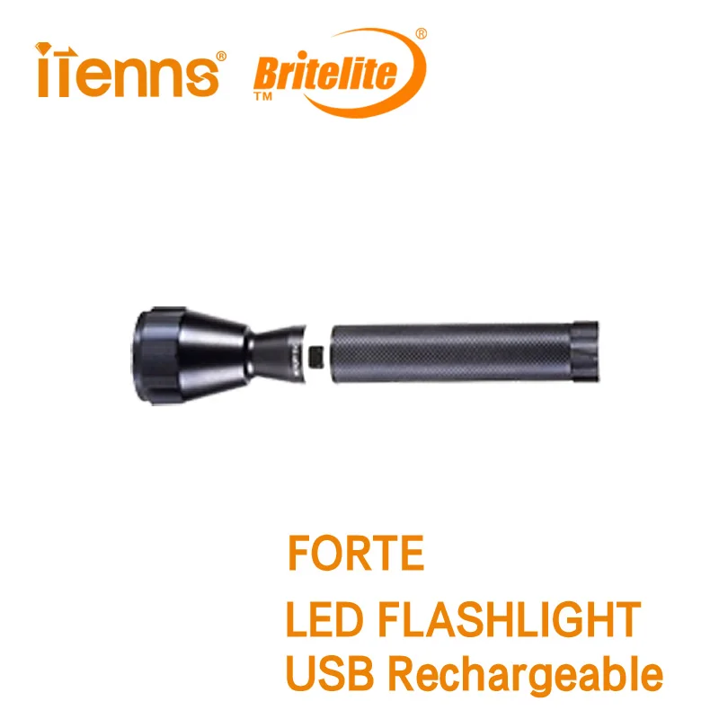 

iTenns Britelite Flashlight CREE LED torch Fishing torch Emergency light USB charging Long range free shipping