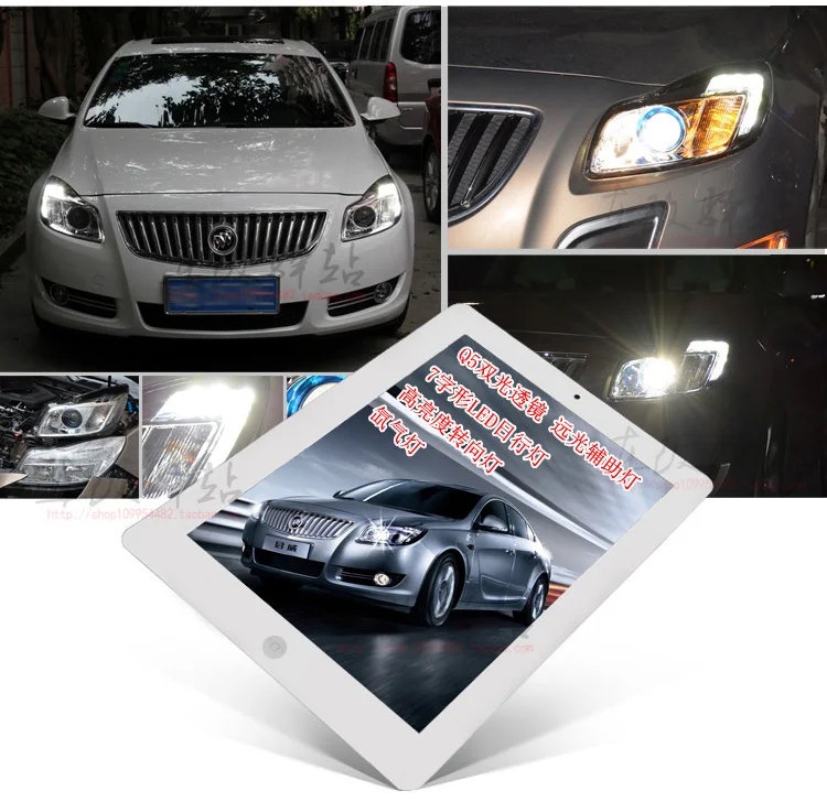 Hireno налобный фонарь для 2009-2013 Buick Regal Opel Insignia передних фар сборки светодиодный DRL ангел объектив двойной луч HID ксеноновые