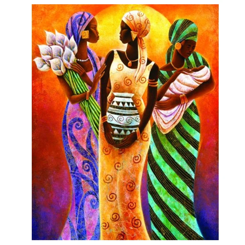 

Full Square,Diamond Embroidery,African Woman 5D DIY Diamond Painting,Stitch Cross,3D,Diamond Mosaic,mazayka,pattern JS1678