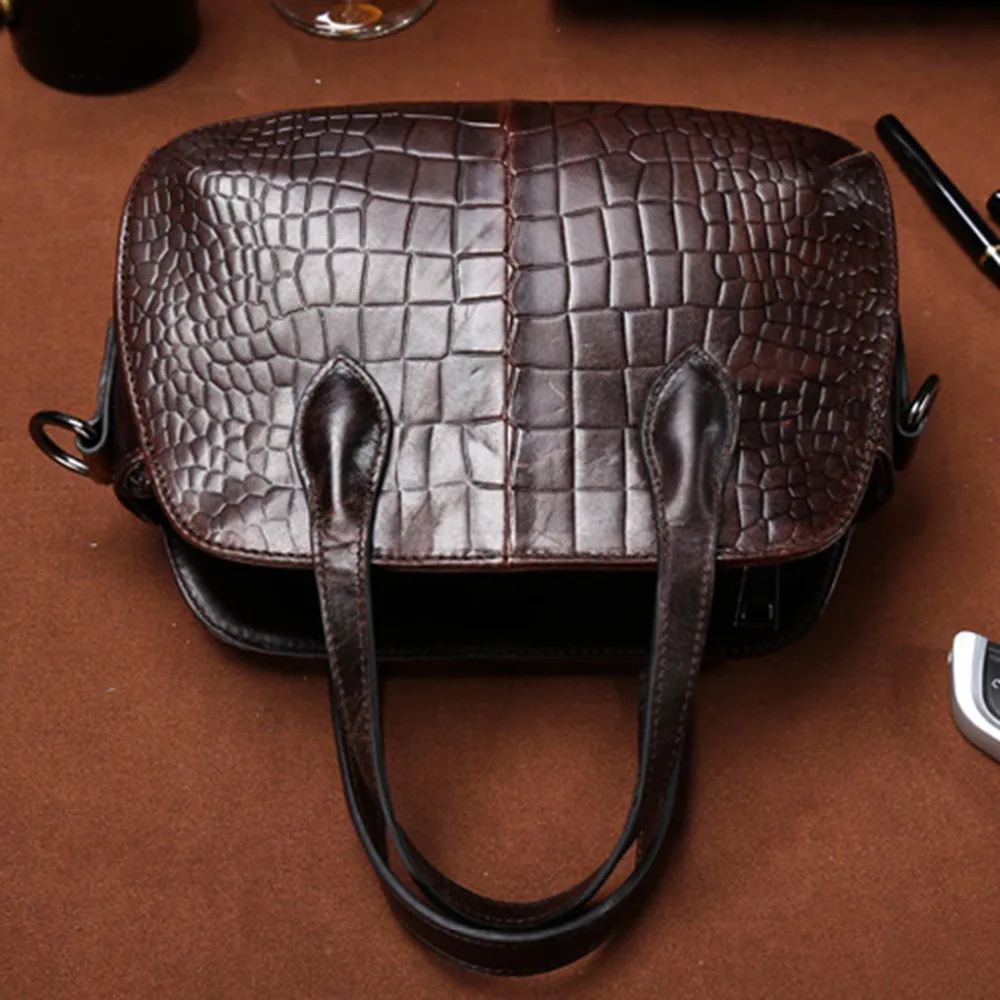 Женская сумка мессенджер из натуральной кожи роскошный винтажный тоут на плечо с