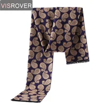 Visrover, 60 цветов, зимний шарф для мужчин, Повседневный, деловой, шарфы, шерсть, кашемир, мужской шарф, роскошный бренд, плед, шаль