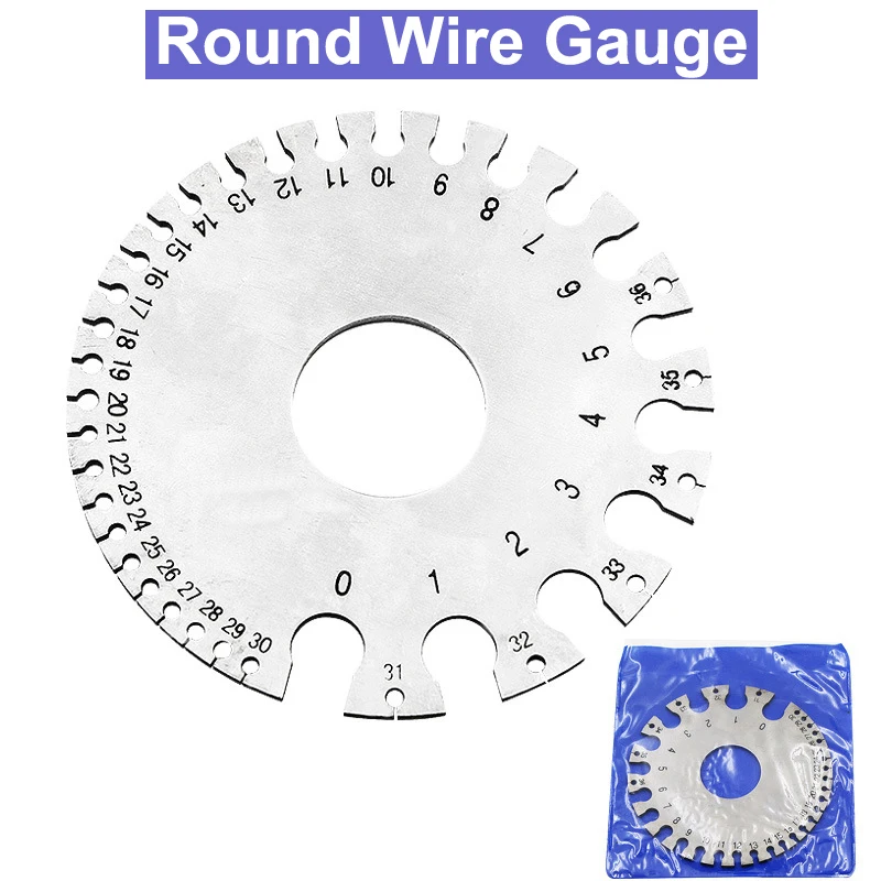 0 36 Round Wire Gauge Weld Diameter Gauge Welding Inspection Stainless