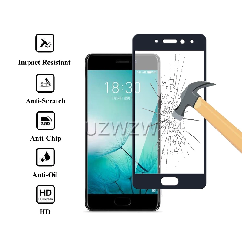 

For Meizu Pro 7 Glass Full Cover Tempered Glass For Meizu Pro 7 Plus Pro 7 Screen Protector Protective Glass