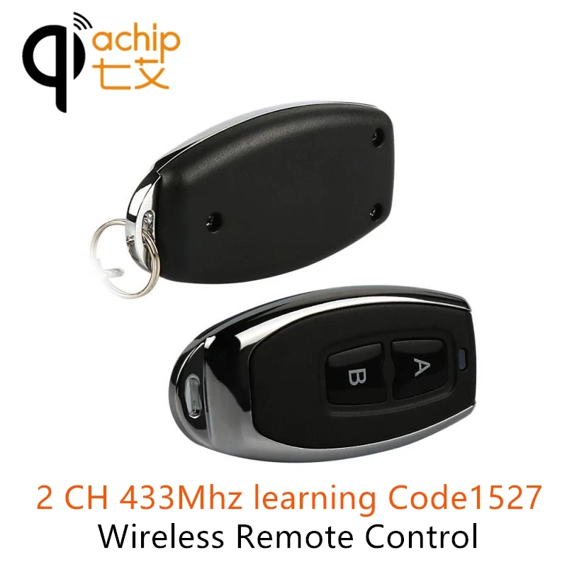 QIACHIP 2CH AC 110V 220V 433Mhz беспроводной пульт дистанционного управления реле приемник и передатчик для светильник ворота автомобиля двери гаража