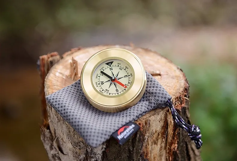 Naturehike High Quality Mini Military Camping Marching Lensatic Compass Distance Measurin Magnifier Gold Wild Survival Navigatio