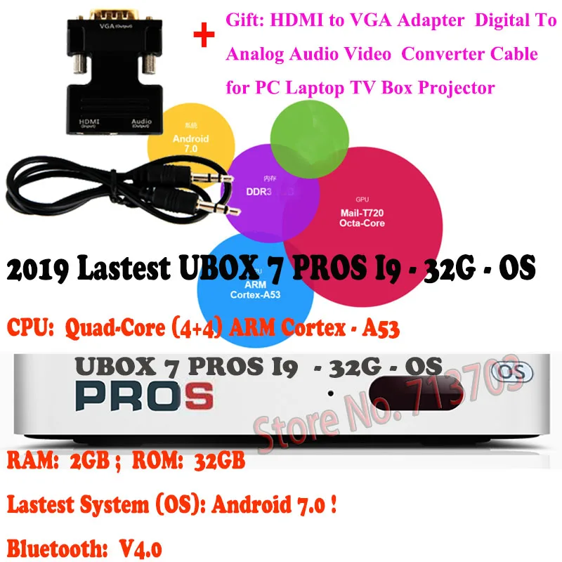 IPTV UNBLOCK Gen.7 UBOX7 UBOX 7 PROS I9 2 ГБ 32 ГБ Android 7,0 Smart TV Box Ultra HD 4K медиаплеер Asia's Free TV Live Channels IPTV UNBLOCK Gen.7 UBOX7 UBOX 7 PROS I9 2 ГБ 32 ГБ Android 7,0 Smart TV Box Ultra HD 4K медиаплеер Asia's Free TV Live Channels