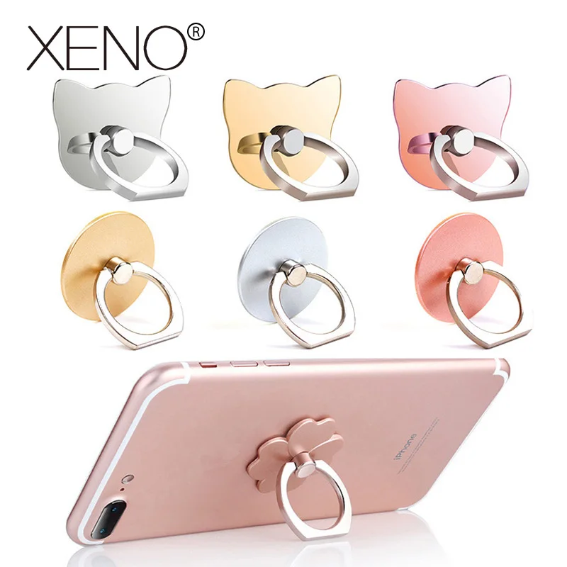 

Phone Finger Ring Mobile Smartphone Stand Holder For iphone X 8 7 redmi 4x mi a1 note 4x 5t mi6 4a mi5 honor 9 Lucky Clover