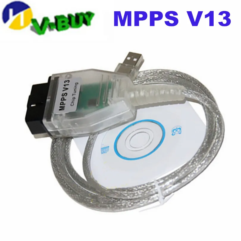 5 шт. программатор системного блока управления SMPS MPPS V13.02 V13 K CAN мигающий указатель чип Тюнинг переназначить OBD2 MPPS V13.02 Диагностический кабель для студийной съемки с изображением Язык