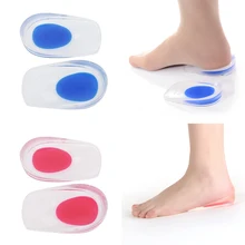 NianLenss1 пара для женщин девочек силиконовые Гелеобразные напяточники чашки вставки для обуви Подошвенный Фасцит Achilles Pain Pad амортизирующая поддержка