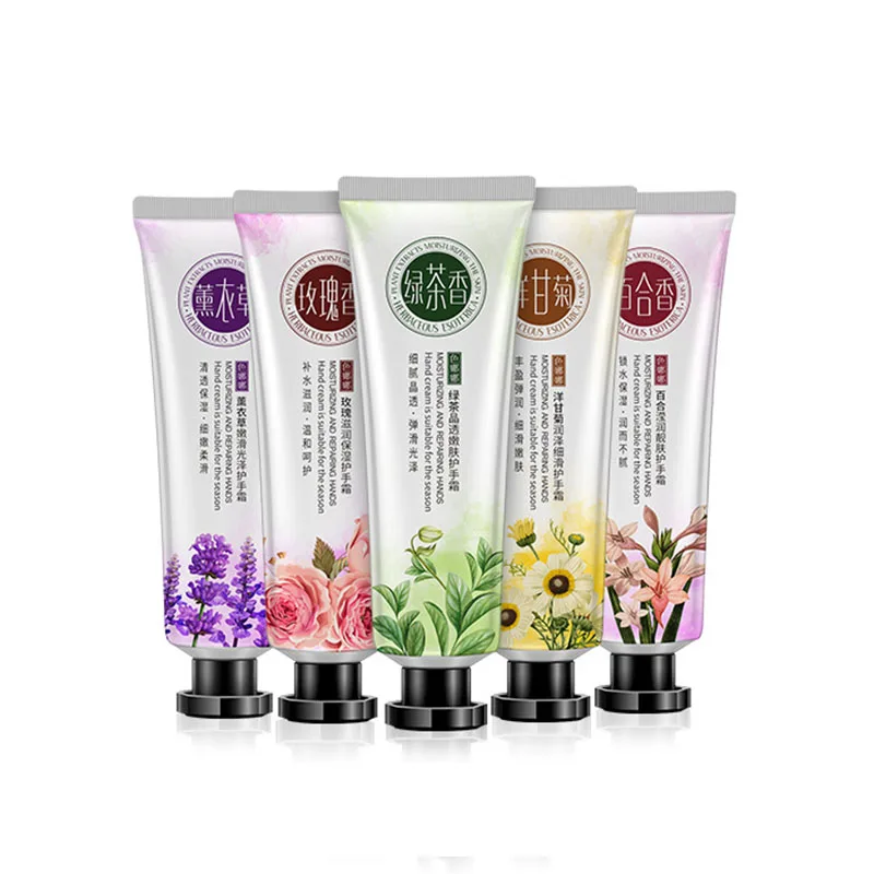 

Hand Cream Mini Cute Hand Lotions Nourishing Hand Care Cream for Womem Whitening Moisturizing 5 Types fragrance