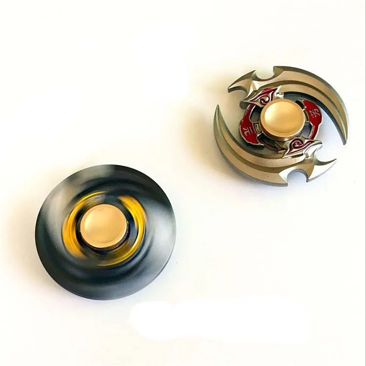 Новый ручной Spinner золотая голова цинковый сплав металлов поворотный EDC Спиннеры для аутизма и СДВГ фокус стресс пальца гироскопа игрушка