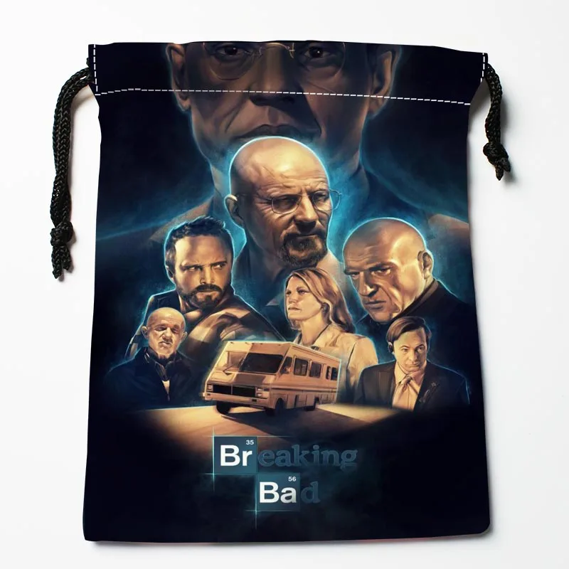 New Custom breaking bad Drawstring Bags Custom Storage Bags Storage Printed gift bags 27x35cm Compression Type